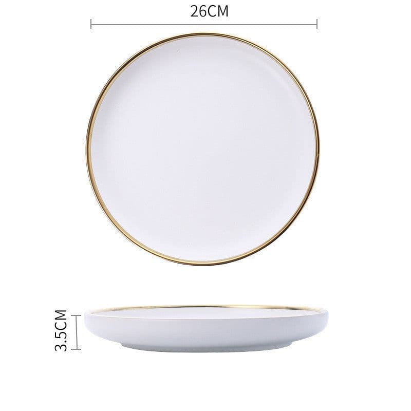 image-Big Soup Bowl Rice Bowl About Household Ceramic Plate