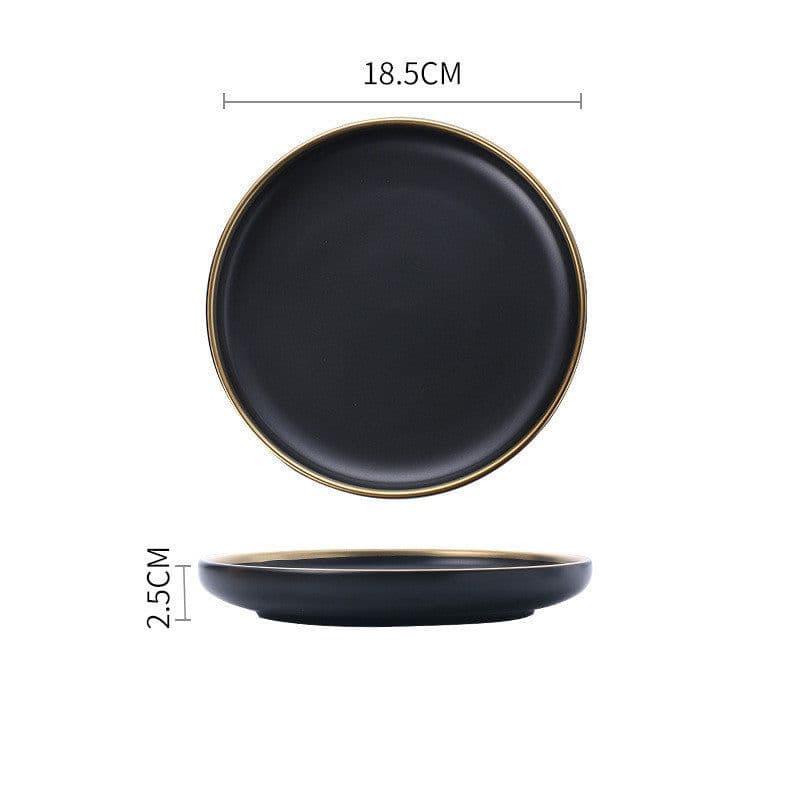 image-Big Soup Bowl Rice Bowl About Household Ceramic Plate