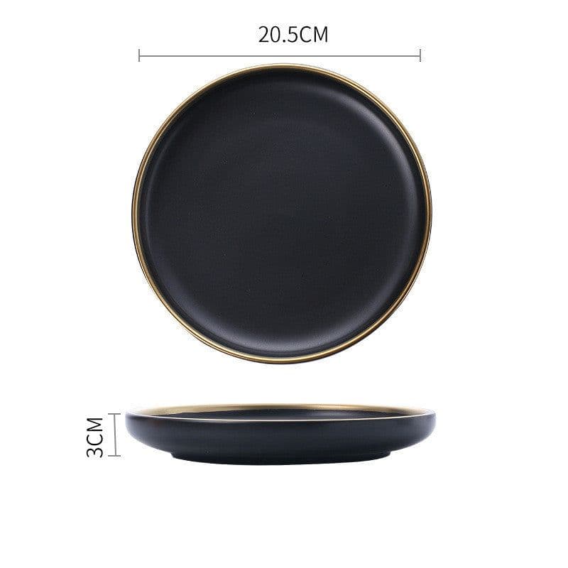 image-Big Soup Bowl Rice Bowl About Household Ceramic Plate
