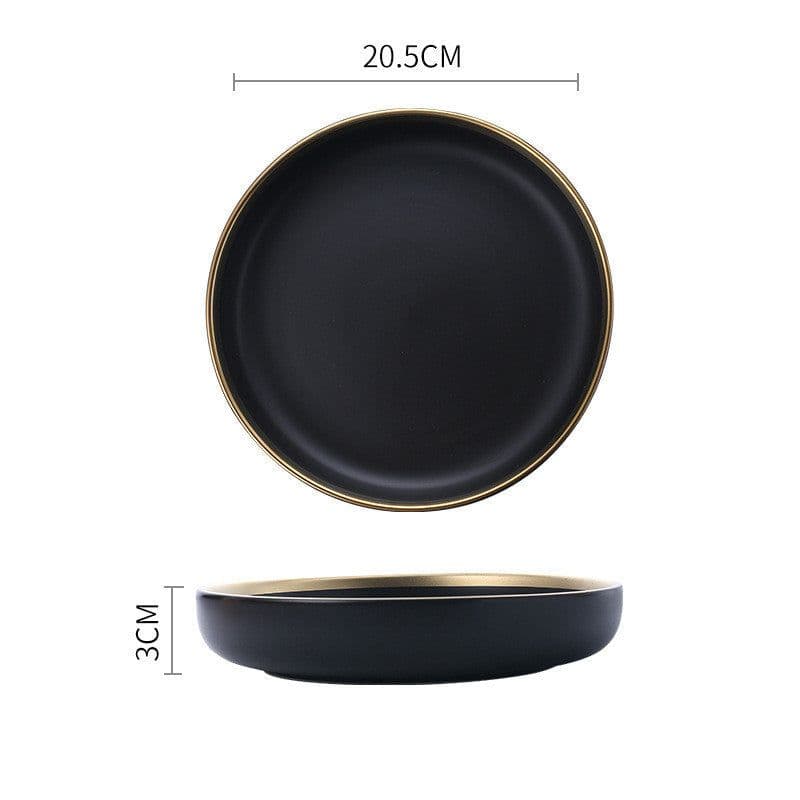 image-Big Soup Bowl Rice Bowl About Household Ceramic Plate