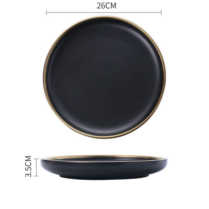 image-Big Soup Bowl Rice Bowl About Household Ceramic Plate