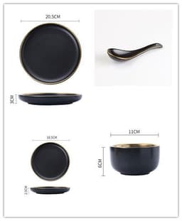 image-Big Soup Bowl Rice Bowl About Household Ceramic Plate
