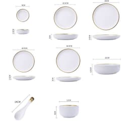 image-Big Soup Bowl Rice Bowl About Household Ceramic Plate