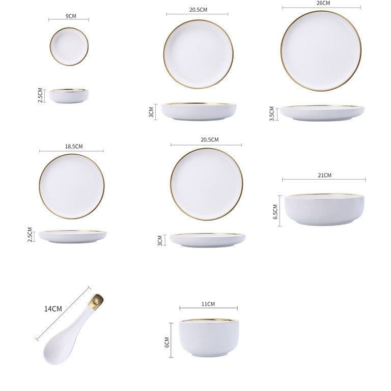 image-Big Soup Bowl Rice Bowl About Household Ceramic Plate