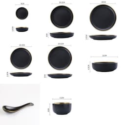 image-Big Soup Bowl Rice Bowl About Household Ceramic Plate