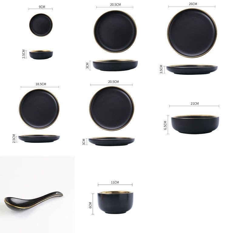 image-Big Soup Bowl Rice Bowl About Household Ceramic Plate