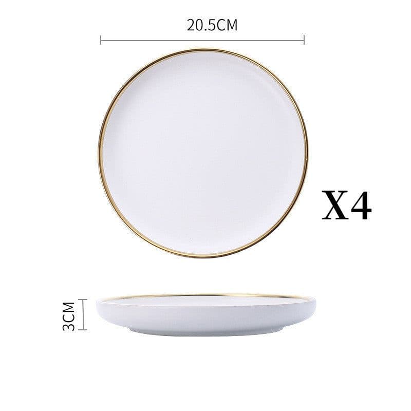 image-Big Soup Bowl Rice Bowl About Household Ceramic Plate