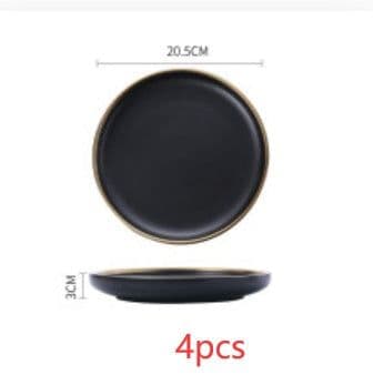 image-Big Soup Bowl Rice Bowl About Household Ceramic Plate