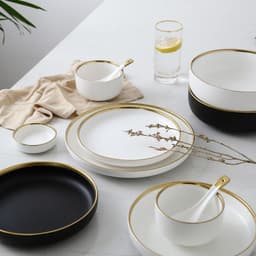 image-Big Soup Bowl Rice Bowl About Household Ceramic Plate
