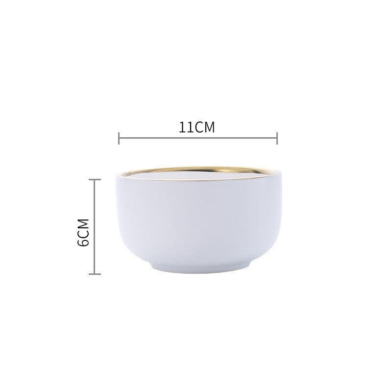 image-Big Soup Bowl Rice Bowl About Household Ceramic Plate