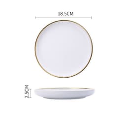 image-Big Soup Bowl Rice Bowl About Household Ceramic Plate