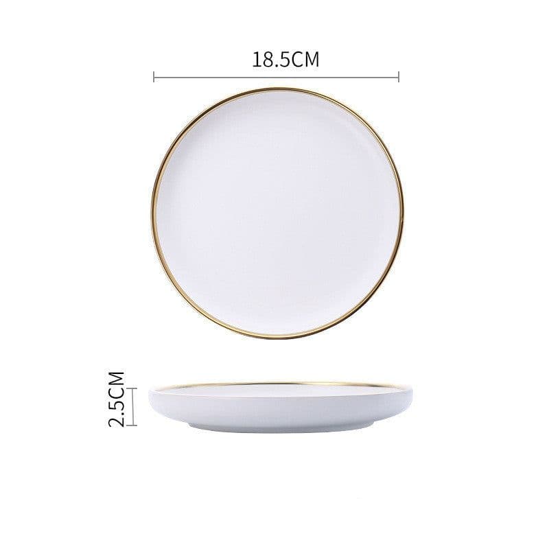 image-Big Soup Bowl Rice Bowl About Household Ceramic Plate