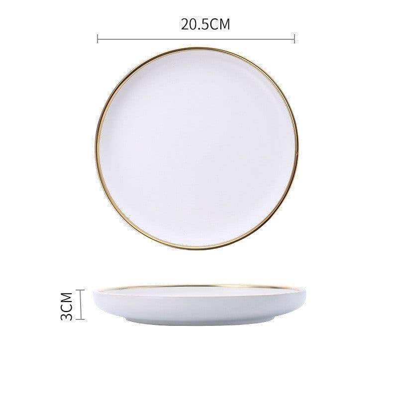 image-Big Soup Bowl Rice Bowl About Household Ceramic Plate