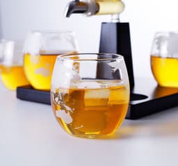 image-Glass Sailing Wine Bottle Borosilicate Glass Wine Container