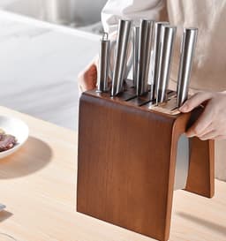 image-Raw And Cooked Classification Knife Holder Rack Multifunctional Household Knife Holder Knife Holder Knife Storage Rack Knife Holder Kitchen Supplies