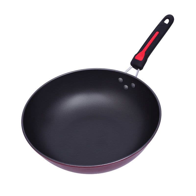 image-Factory Direct Sale Cookware Set Hao Li Three-Piece Cookware Non-Stick Pan Wok Soup Pot Frying Pan Gift Set Wholesale