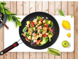 image-Factory Direct Sale Cookware Set Hao Li Three-Piece Cookware Non-Stick Pan Wok Soup Pot Frying Pan Gift Set Wholesale