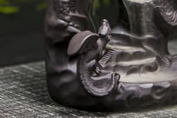 image-Double Dinosaur Castle Spit Fog Incense Backflow Incense Burner