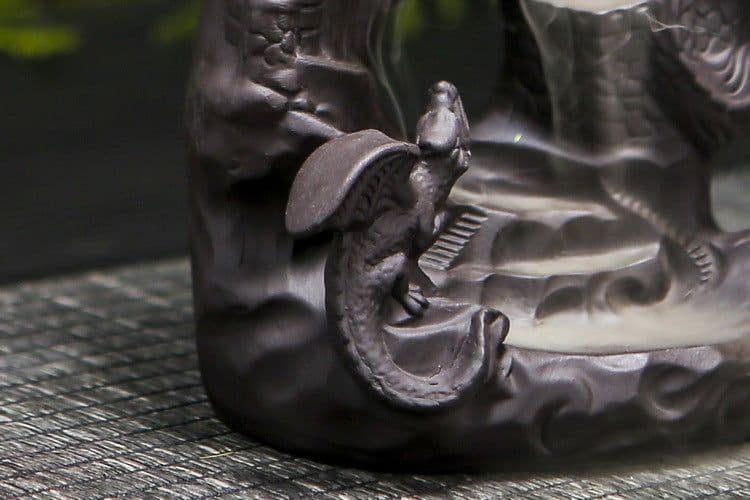 image-Double Dinosaur Castle Spit Fog Incense Backflow Incense Burner