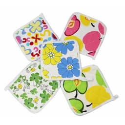 image-Two-Piece Cotton Heat Insulation Gloves Thickened Microwave Oven Heat Insulation Pad, Anti-Scald Gloves Are Not Hot