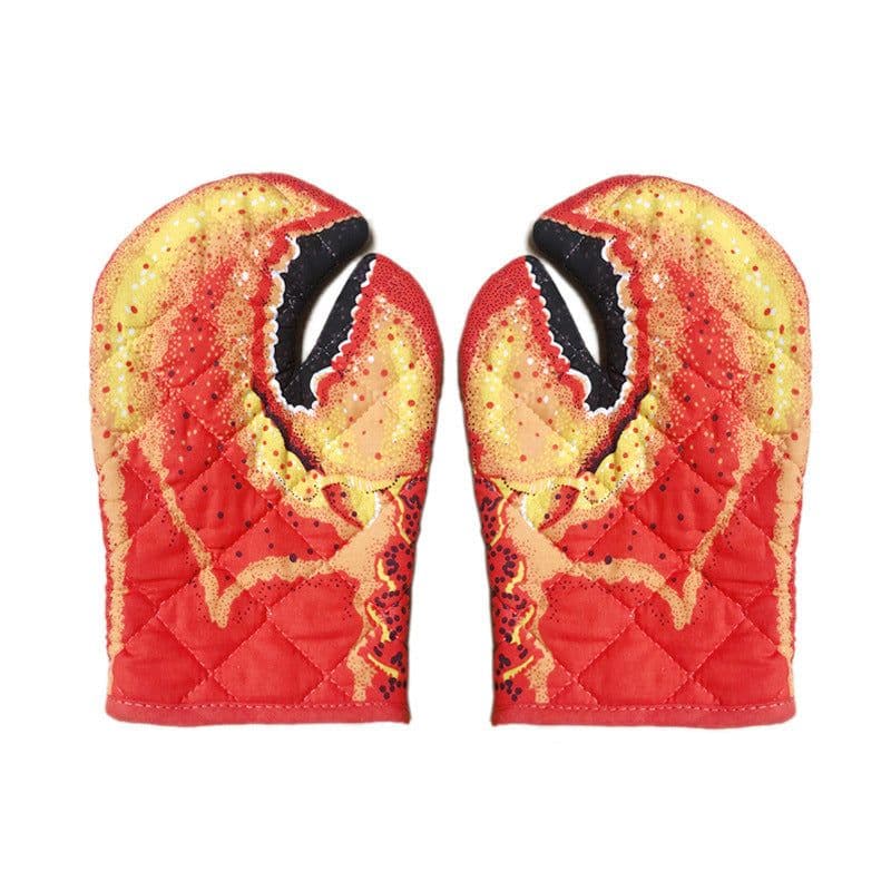image-Creative Oven Gloves, Microwave Oven, Anti-Scalding, Thickened, Heat-Proof, Heat-Resistant Baking Gloves