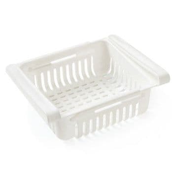 image-Refrigerator Telescopic Storage Basket Refrigerator Drawer Storage Rack Freshness Preservation Box Freezing Box Storage Rack