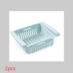 image-Refrigerator Telescopic Storage Basket Refrigerator Drawer Storage Rack Freshness Preservation Box Freezing Box Storage Rack