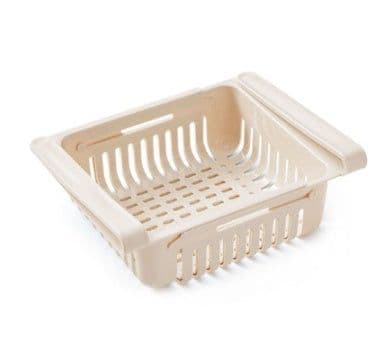 image-Refrigerator Telescopic Storage Basket Refrigerator Drawer Storage Rack Freshness Preservation Box Freezing Box Storage Rack