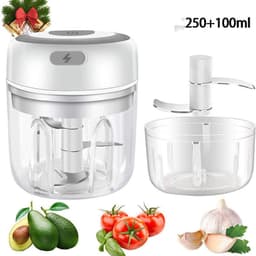 image-Mini Electric Garlic Chopper USB Charging Ginger Masher Machine Sturdy Durable Chili Vegetable Crusher Kitchen Tool