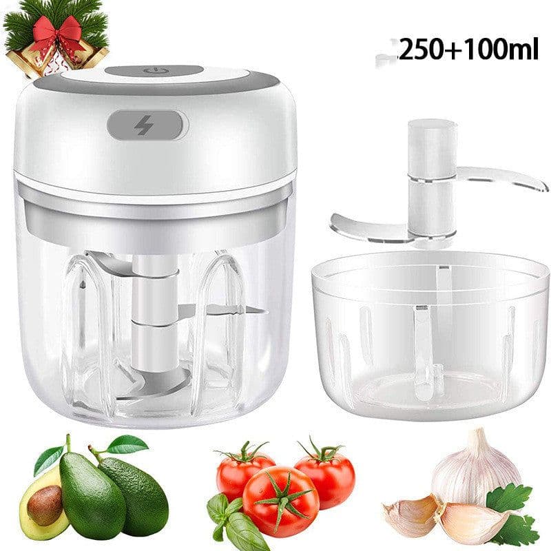 image-Mini Electric Garlic Chopper USB Charging Ginger Masher Machine Sturdy Durable Chili Vegetable Crusher Kitchen Tool