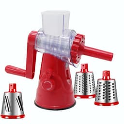 image-4 In 1 Home Manual Vegetable Cutter Slicer Multifunctional Round Mandoline Slicer Cheese Slicer