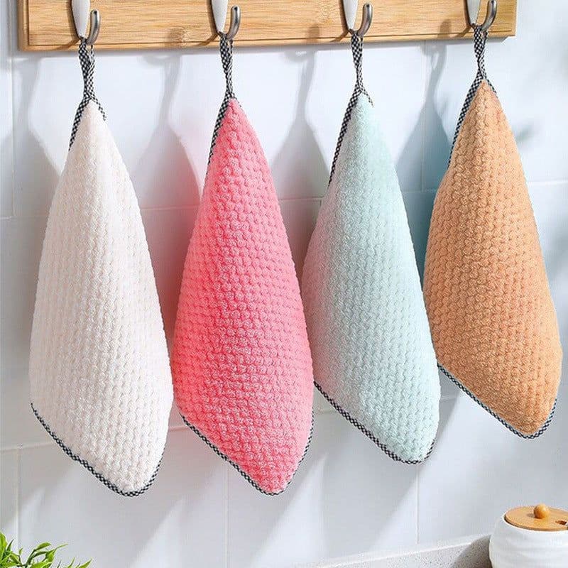image-Kitchen Non-stick Oil Thickened Absorbent Rag Dish Towel