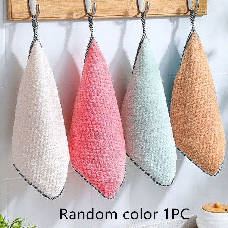 image-Kitchen Non-stick Oil Thickened Absorbent Rag Dish Towel
