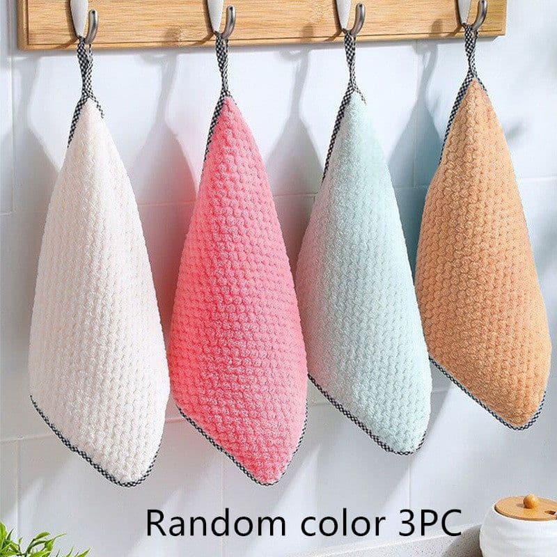 image-Kitchen Non-stick Oil Thickened Absorbent Rag Dish Towel