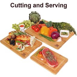 image-Factory Direct Supply Of Bamboo And Wood Cutting Board Three-Piece Set Of Spot Cutting Board Foreign Trade Cutting Board