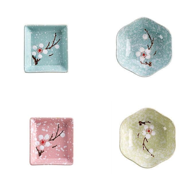 image-Ceramic Plate Seasoning Sauce Dish Snack Desser Plates Sushi Dishes Flavor Tray Kitchen Kid Bowl Tableware Saucer MOQ2
