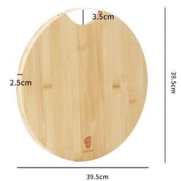 image-Round Cutting Board Household Thick Solid Wood Bamboo Cutting Board Kitchen Fruit Cutting Board Small Cutting Board Cutting Board Cutting Board