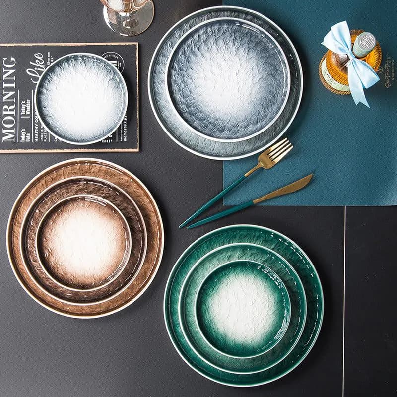 image-Ceramic Plate, Western Food Plate, Steak Plate