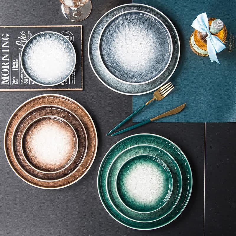 image-Ceramic Plate, Western Food Plate, Steak Plate