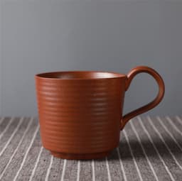 image-Japanese Retro Ceramic Coffee Cup And Saucer Set Creative Souvenir Cup Afternoon Tea Mug Stoneware Coffee Cup