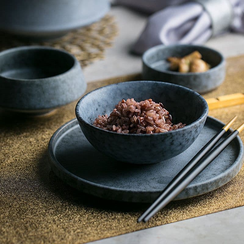 image-Ceramic Tableware Steak Plate Bowl Plate Rice Bowl