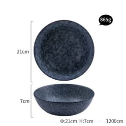 image-Ceramic Tableware Steak Plate Bowl Plate Rice Bowl