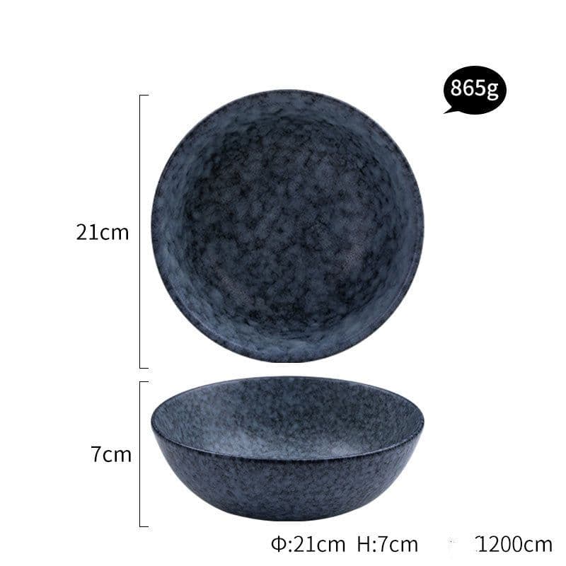 image-Ceramic Tableware Steak Plate Bowl Plate Rice Bowl
