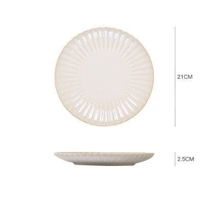 image-Nordic ceramic dishes dishes home dishes creative network red style steak Western plate breakfast tableware Qiong Yi