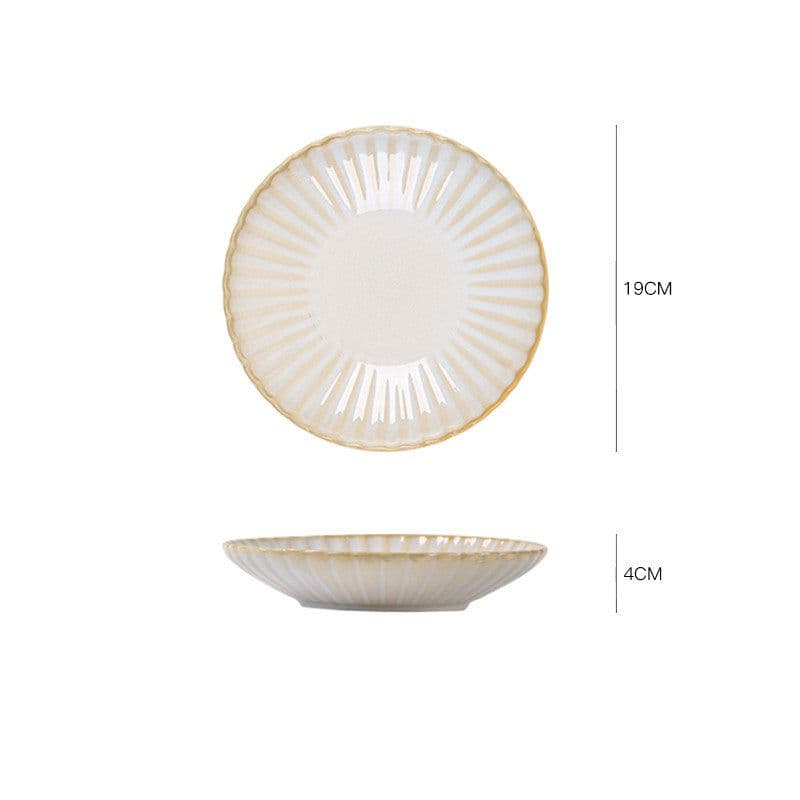 image-Nordic ceramic dishes dishes home dishes creative network red style steak Western plate breakfast tableware Qiong Yi