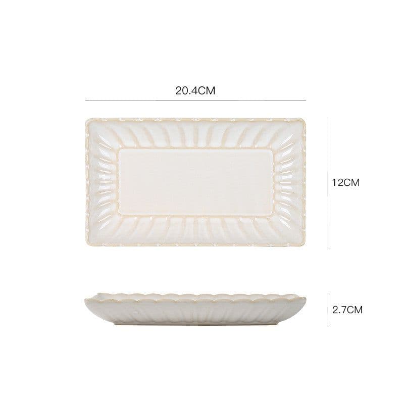 image-Nordic ceramic dishes dishes home dishes creative network red style steak Western plate breakfast tableware Qiong Yi