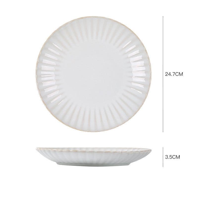 image-Nordic ceramic dishes dishes home dishes creative network red style steak Western plate breakfast tableware Qiong Yi