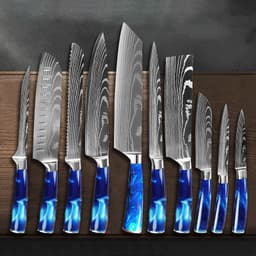 image-Kitchen Multi-purpose Resin Handle Knife Set