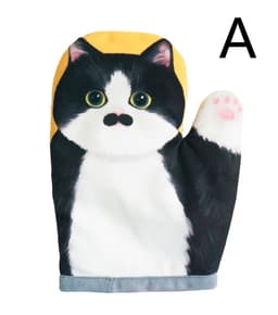 image-Cute Cute Cat Claw Microwave Oven Insulated Gloves Kitchen Baking Oven