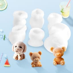 image-Bear Ice Cube Silicone Mold Ice Mold